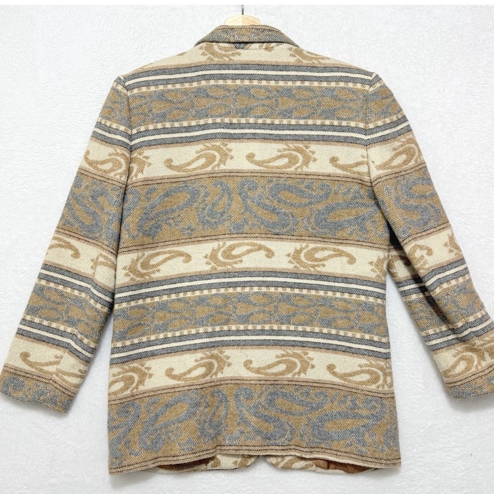 Petite‎ Sophisticate Southwestern Tapestry Pattern Blazer Jacket Sz 8 Medium - Picture 9 of 9